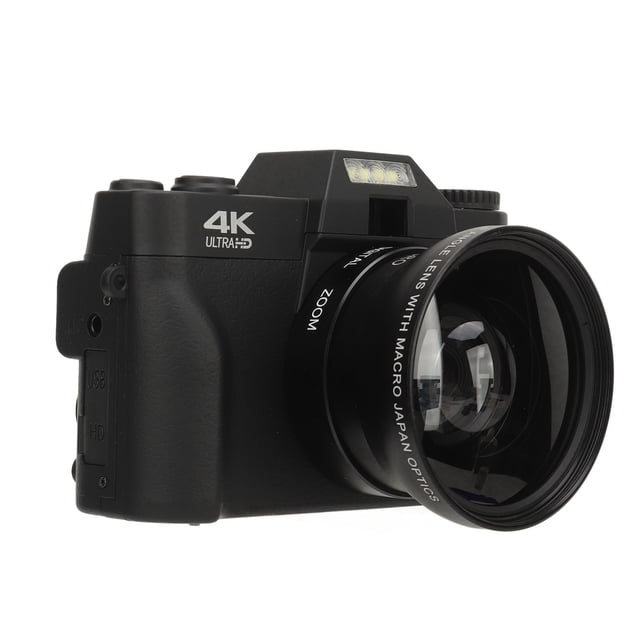 Cámara Digital 4K, Grabación De 48MP Mientras Se Carga La Cámara De Vlogging 1500 MAh ABS AUTOFOCUS 16X Digital Zoom Por Regalo