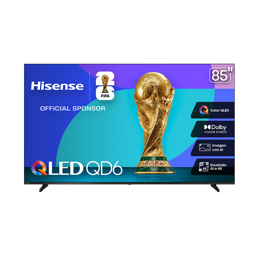 TV Hisense 85 pulgadas 4K Smart QLED 85QD6QV
