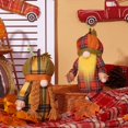thumbnail image 4 of Otoño Harvest gnomo peluche muñeca con Braided cabello, calabaza sombrero, y cuadros Outfit - otoño festival de sobremesa decoración para el hogar, oficina, o fiesta exhibición, 11 pulgadas Tall, 4 of 4