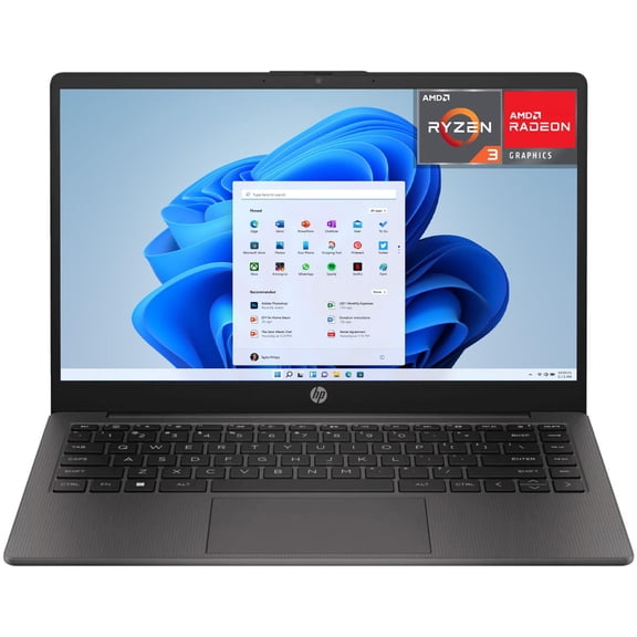 Laptop HP 245 G9 AMD Ryzen 3 3250U RAM 16GB 512GB SSD 14' Windows 11 Home Teclado Español negro