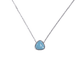 thumbnail image 3 of Collar para Mujer de Cuarzo LuckyLy, Acero Inoxidable con Dije de Piedra Natural, Modelo Aline azul acero UNITALLA, 3 of 7