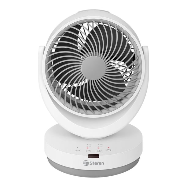 Ventilador Oscilante Steren con Ajuste de Velocidad y Temporizador para Escritorio