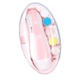 thumbnail image 1 of Kit de lima de uñas eléctrica para bebé | Cortauñas y pulidor seguro para recién nacidos, bebés, niños pequeños y adultos | 5 almohadillas de repuesto | Luz LED | Funcionamiento silencioso, 1 of 5