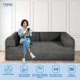 thumbnail image 3 of SOFA CAMA TEDDY KING SIZE SMOOTH CHARCOAL, 3 of 10