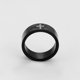 thumbnail image 3 of Anillo Argolla Unisex Oración Oro Negro 14K Lam negro 7, 3 of 7