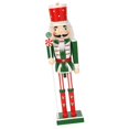 thumbnail image 1 of Adorno navideño de cascanueces, decoración de mesa, figura, estatua, cascanueces de madera C, 1 of 9