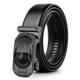 thumbnail image 5 of 105 130 140 150 160 170cm Plus Size Leather Belt Metal Alloy Automatic Buckle Brand Luxury Designer Waist Belts for Men JeansBelts, 5 of 5