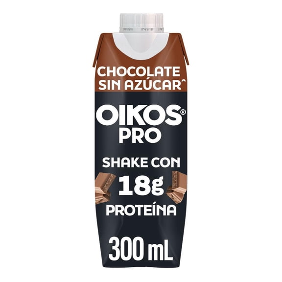 Producto lácteo Oikos Pro sabor chocolate sin azúcar 18g de proteína 300 ml