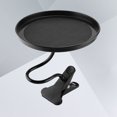 thumbnail image 3 of Bandeja multifuncional para asiento de coche Clip flexible redondo Bandeja de bebida para alimentos (Negro), 3 of 8