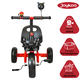 thumbnail image 3 of Triciclo para Niños con Timbre y Espejo Ruedas de Eva Canastas Trasera y Delantera Apto a partir de 2 Años Soporta hasta 20 kg - Rojo, 3 of 6