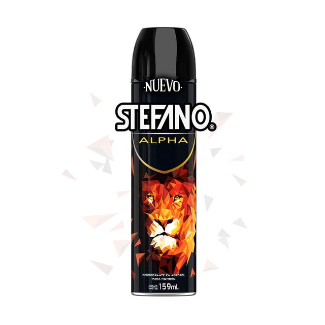 Desodorante Hombre Stefano Alpha Antitranspirante en Aerosol 159 ml