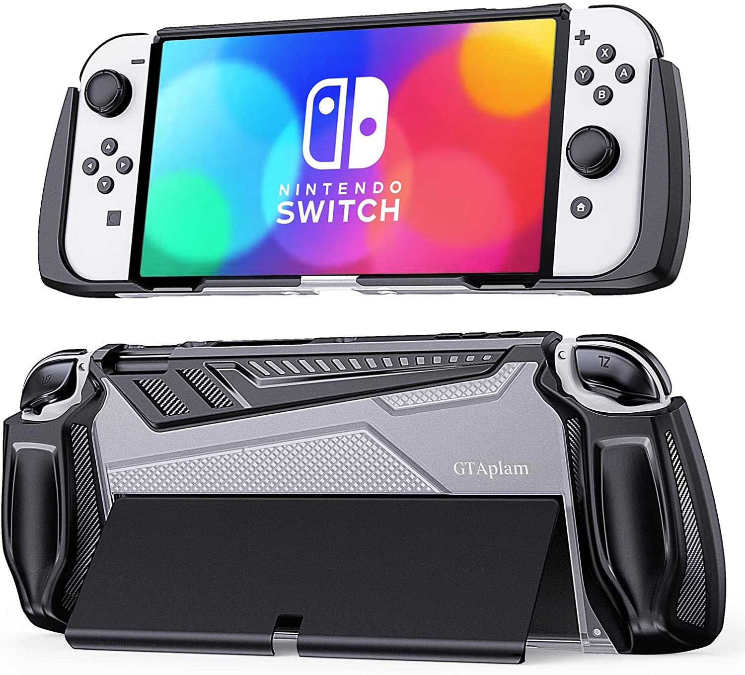 Funda protectora GTAplam compatible con Nintendo Switch OLED