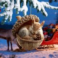 thumbnail image 4 of Adornos navideños Chopper de 8 cm con diseño de animales del bosque, para árbol de Navidad, regalo navideño, decoración colgante, decoración de jardín, decoración navideña y de Halloween., 4 of 6
