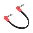 thumbnail image 4 of Cable de conexión para guitarra eléctrica/bajo, ángulo recto de 1/4 de pulgada, efectos de bajo silenciosos 20cm Rojo B, 4 of 7