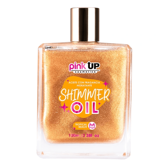 Shimmer Oil Aceite Corporal Hidratante Con Glitter Pink Up Tropical Beach