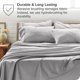 thumbnail image 5 of Juego de Fundas de Almohada Bare Home Colección Premium 1800 Doble Cepillado Ultra Suave Tamaño King Gris Claro 4 Unidades, 5 of 7