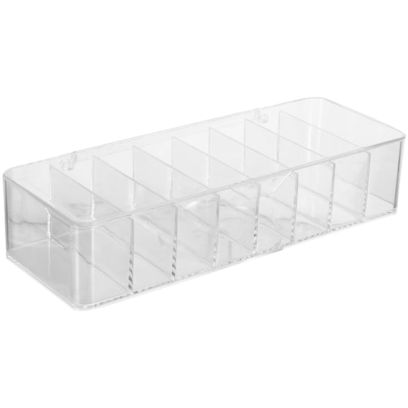 FOMIYES Caja Para Guardar Cables Y Cargadores Transparente Con Secciones Para Organización Rápida