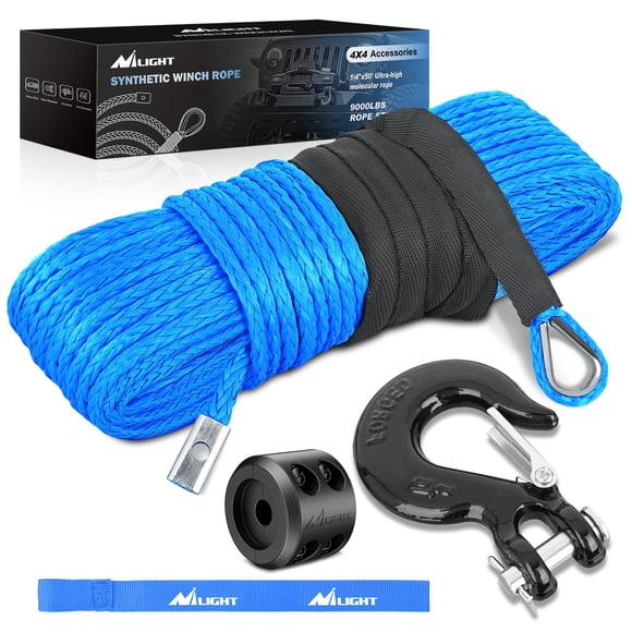 Cuerda de Cabrestante Nilight 1/4" x 15 m Azul 9000 lb