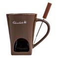 thumbnail image 1 of Taza para fondue de chocolate, taza para derretir chocolate, taza para derretir queso, cerámica práctica para Color café, 1 of 9