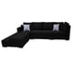 thumbnail image 4 of Sala esquinera EL BAZAR STORE Aquiles 260x200 cm Negro Moderna modular, 4 of 5