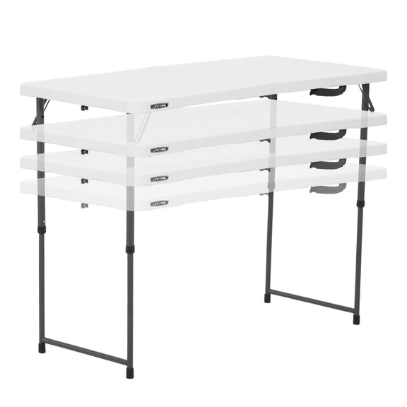 Mesa Plegable Rectangular 1.22m ajustable Lifetime