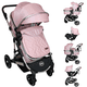 thumbnail image 1 of Carriola Reversible 4 en 1 iBaby Murano Portabebé Autoasiento Rosa Plegable rosa, 1 of 9