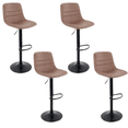 thumbnail image 1 of Sillas Altas para Barra de Cocina con Altura Ajustable Banco Desayunador Elegante para Decoración del Hogar Fabricado 100% Poliéster y Tejido Transpirable Set 4 Sillas, 1 of 7
