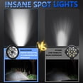 thumbnail image 2 of 2 luces de trabajo LED de 6000K y 150W, redondas de 5 pulgadas para coche., 2 of 6