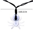 thumbnail image 3 of Xihbxyly Guirnalda de Luces de Araña para Halloween, 20 Led a Pilas, Impermeable, para Exteriores, Luz Morada, para Jardín, Patio, Porche, Ideal para Halloween, 3 M de Largo., 3 of 7