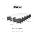 thumbnail image 2 of Colchón Matrimonial  Restonic Pam Ultra Confort   + 2 Almohadas, 2 of 10