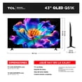 thumbnail image 4 of TV TCL Pantalla TCL 43 Pulgadas QLED 4k Smart Roku TV 43Q51K, 4 of 8