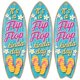thumbnail image 2 of Ambiente playero SurfStoke 3Pzas 16x45cm Madera Tabla de Surf VentDepot, 2 of 5