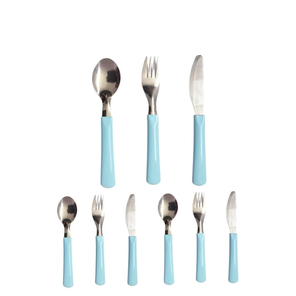 Set de cubiertos infantiles para niño 9 pzs