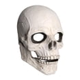 thumbnail image 1 of Máscara mandíbula móvil Horror Casco de látex Scary Creepy Headgear Casco de esqueleto para Halloween Masquerade Carnival Blanco, 1 of 7