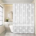 thumbnail image 1 of Cortina de Ducha Gruesa para Baño, Resistente Al Agua, con Barra, Tela Impermeable, Sin Perforaciones, 1 of 6