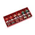 thumbnail image 3 of 6 piezas de carrusel de caballo colgante para decoración navideña, accesorios para fotos, regalos para fiestas rojo oro verde, 3 of 9
