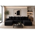 thumbnail image 1 of Sala Esquinera Modular en U El Bazar Store Oslo Lino Negro 160x290x160 cm 3 Piezas, 1 of 4