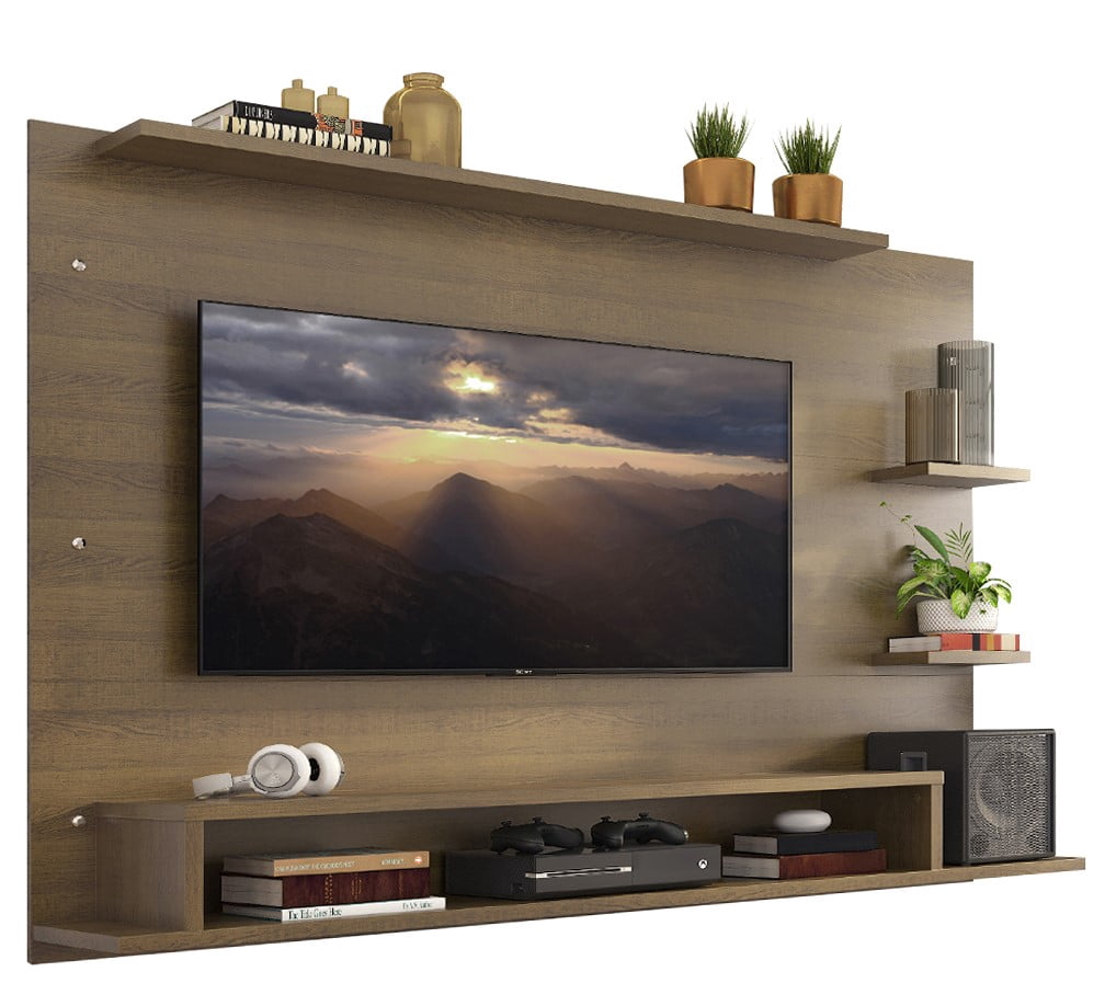 Centro de Entretenimiento Para TV Madesa Alfa Marrón Hasta 60''