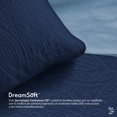 thumbnail image 4 of Edredón MATRIMONIAL LIGERO Dreamlab con Juego de Sábanas y Fundas de Almohada Decorativas Azul Marino/Azul claro, 4 of 10