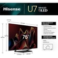 thumbnail image 2 of Hisense Television 75U7N Pantalla 75 Pulgadas,Mini-LED Pro Smart Google TV UHD 4K,Control Remoto por Voz con Alexa,Modo de Juego Pro de 144 Hz, Hi-View Engine Pro, Low Reflection Screen, 2 of 5