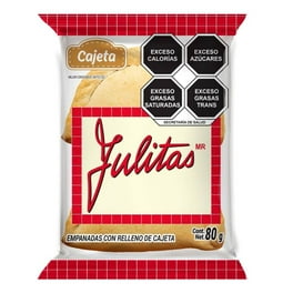 Pan Dulce Bimbo julitas empanadas cajeta 80 g