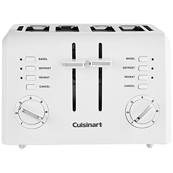 Cuisinart CPT-142P1 Tostadora de plástico compacta de 4 rebanadas