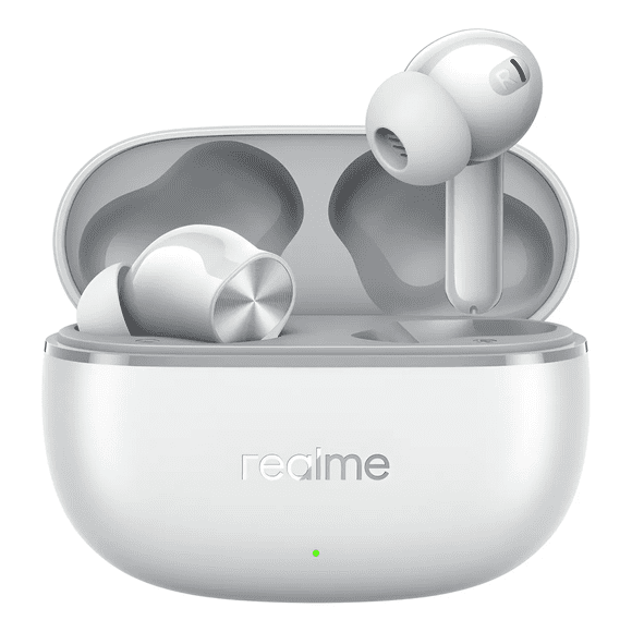 Realme Buds T200 Lite Earbuds Auriculares Inalámbricos 4 Micrófonos 48H Batería Bluetooth 5.4 Gris