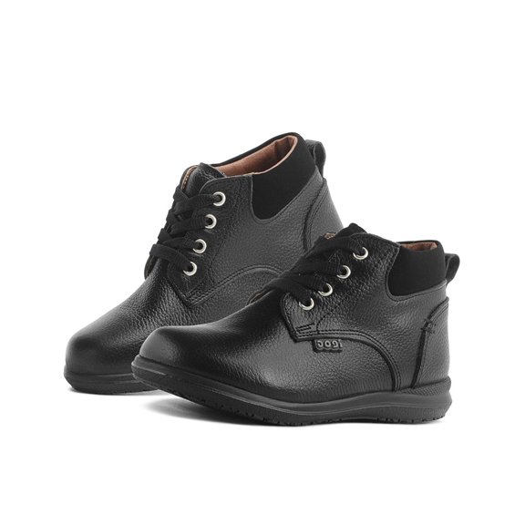 Bota Dogi 3425 Para Niño Escolares Piel Casuales Color Negro 20