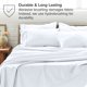 thumbnail image 5 of Juego de Fundas de Almohada Bare Home Colección Premium 1800 Doble Cepillado Ultra Suave Tamaño King Color Blanco 4 Unidades, 5 of 7