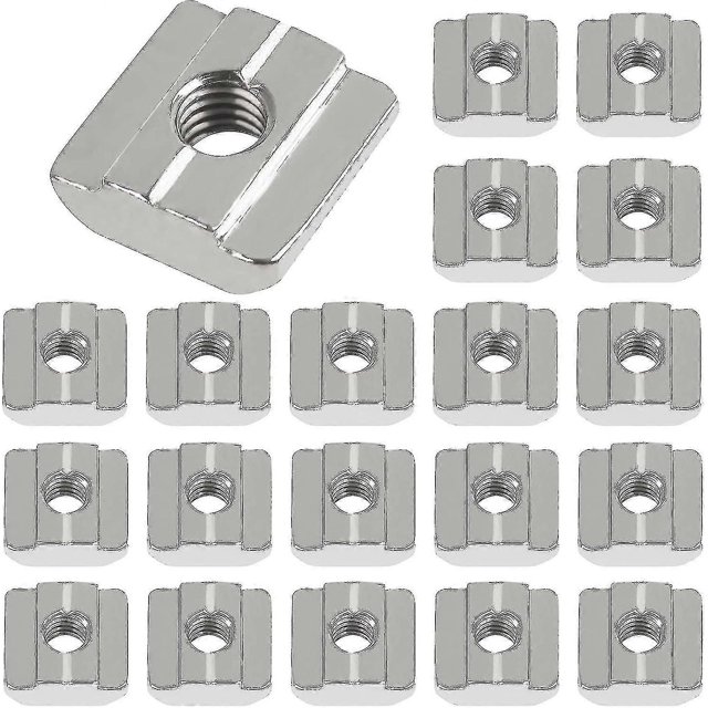 Pack Of 20 T-slot Nuts Slot 8 - Type B, M8 T-slot Carbon Steel T Slot Nut Set For Aluminium Profile Extrusion Slot 30 Series