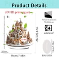 thumbnail image 3 of Christmas Acrylic Ornaments Set, Holiday Carousel and Castle Decor, Festive Home Display, Seasonal Tabletop Decorations, Winter Themed Accents, Lightweight Acrylic Christmas Decor for Mantel Shelf, 3 of 5