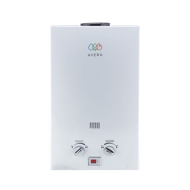 Boiler de Paso 1 Regadera y 1 Lavabo 8Lts AVERA C8LNAT Calentador de Paso Uso Exclusivo Gas Natural