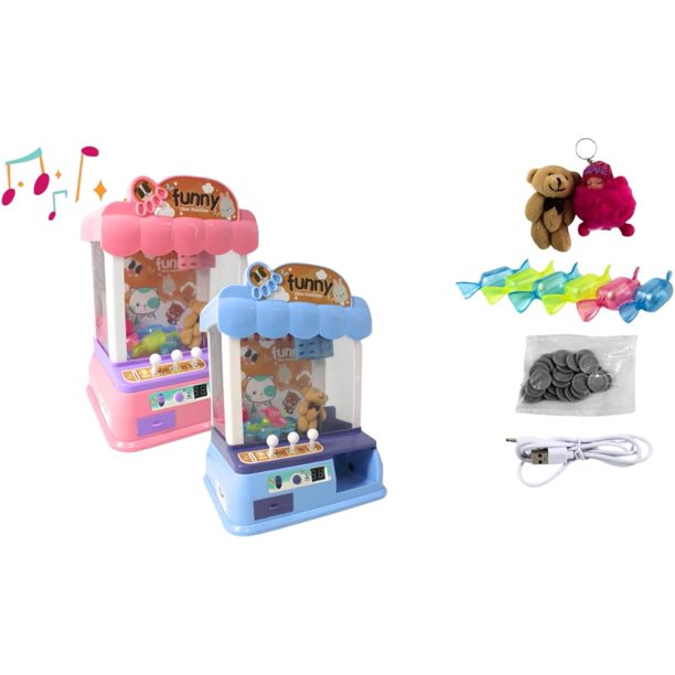 Máquina de garras grande para niños|Con Luz RGB|Música| Máquina de Garras | Máquina de Garras de Juguete |Máquina de Garras pequeñas|Mini Juego de Garras