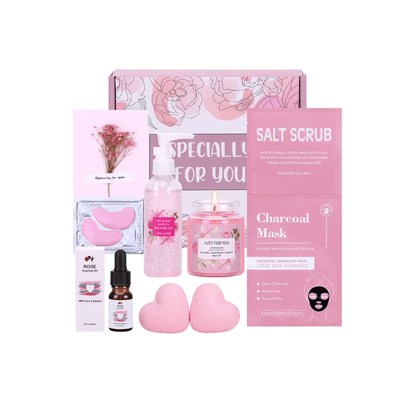 Conjunto Único De Cestas De Regalo De Spa, Regalo, Vela Xtellar rosa